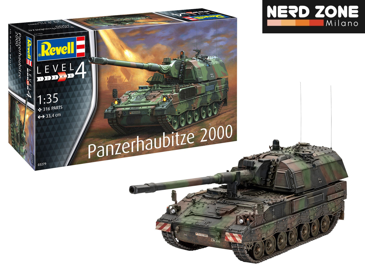 TAMIYA - Carro Armato Scala 1/35 Panzerhaubitze 2000