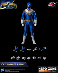 THREEZERO - Power Rangers Zeo FigZero Action Figure 1/6 Ranger III Blue 30 cm