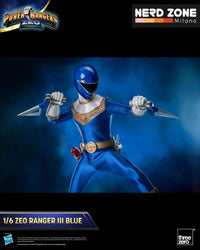 THREEZERO - Power Rangers Zeo FigZero Action Figure 1/6 Ranger III Blue 30 cm