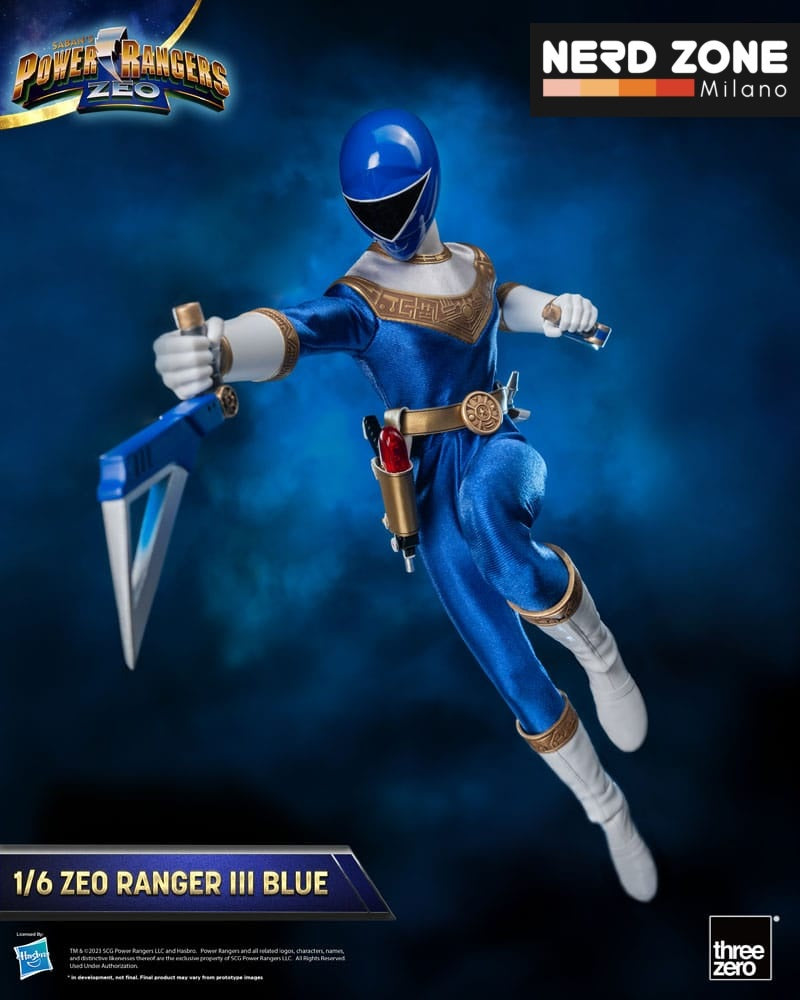 THREEZERO - Power Rangers Zeo FigZero Action Figure 1/6 Ranger III Blue 30 cm