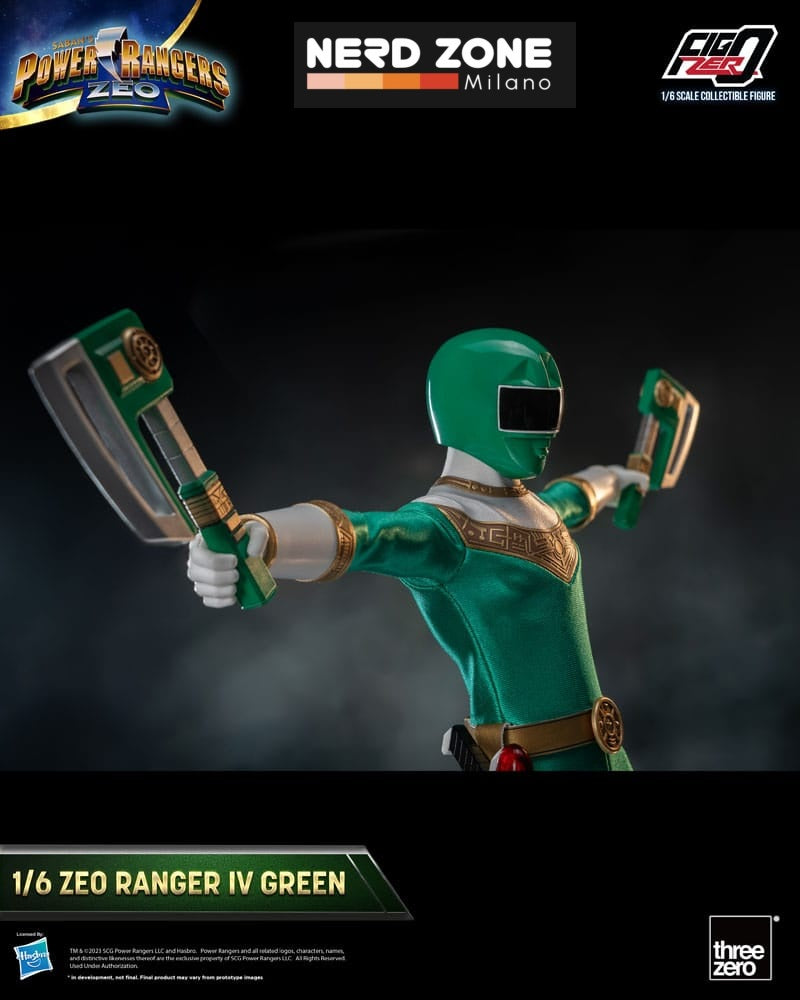 THREEZERO - Power Rangers Zeo FigZero Action Figure 1/6 Ranger IV Green 30 cm