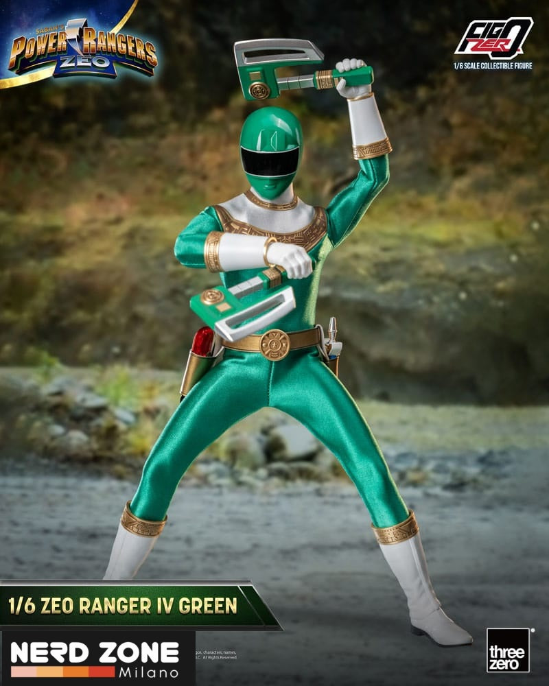 THREEZERO - Power Rangers Zeo FigZero Action Figure 1/6 Ranger IV Green 30 cm