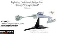 TOMY - Star Trek TOS DieCast Replica 1/350 Klingon D7 Battle Cruiser Original Concept Design heo EU Exclusive 66 cm