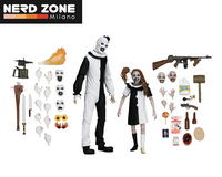 PRE ORDER - NECA - Terrifier 2 Art The Clown & Little Pale Girl Ultimate Af 2-pack