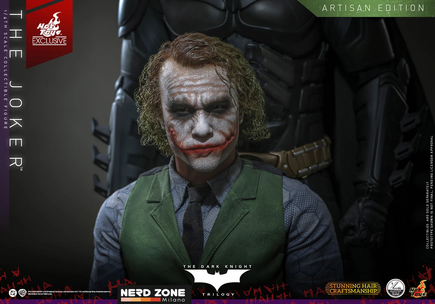 PREORDINE HOT TOYS - The Dark Knight 1/4 Action Figure The Joker (2.0) (Artisan Edition) heo exclusive 46 cm