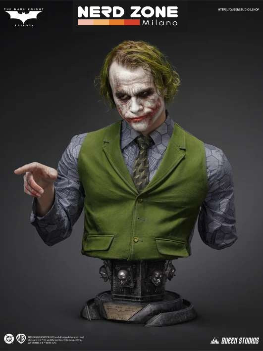 QUEEN STUDIOS - The Dark Knight Joker Life-Size Bust