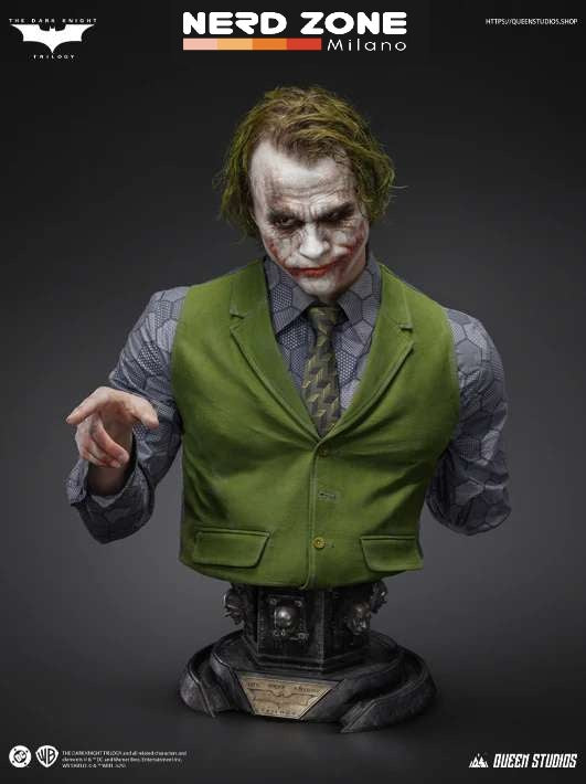 QUEEN STUDIOS - The Dark Knight Joker Life-Size Bust