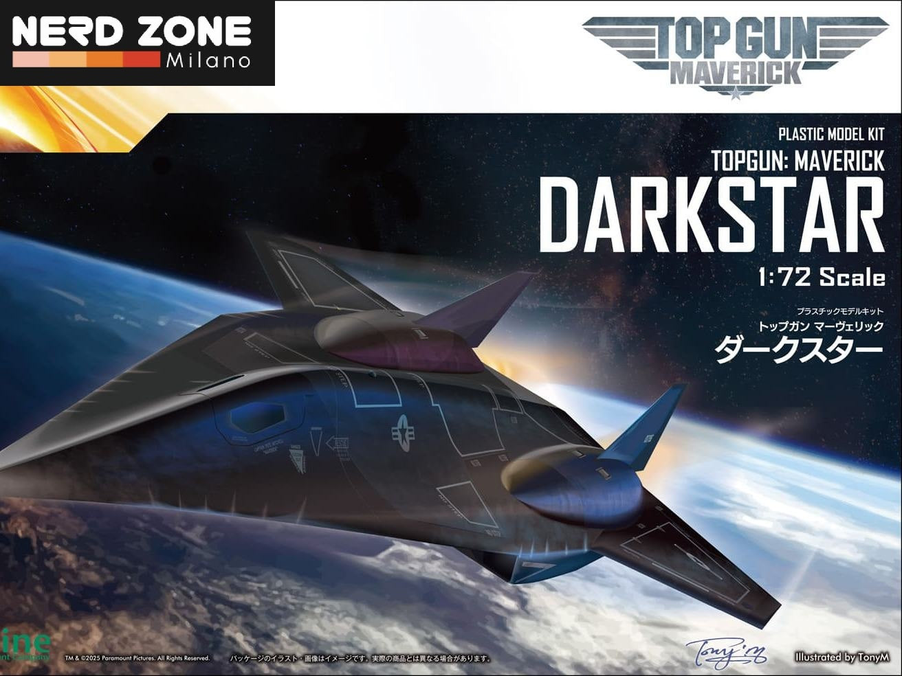 PRE ORDINE - BELLFINE - Top Gun Maverick Dark Star 1/72 Model Kit