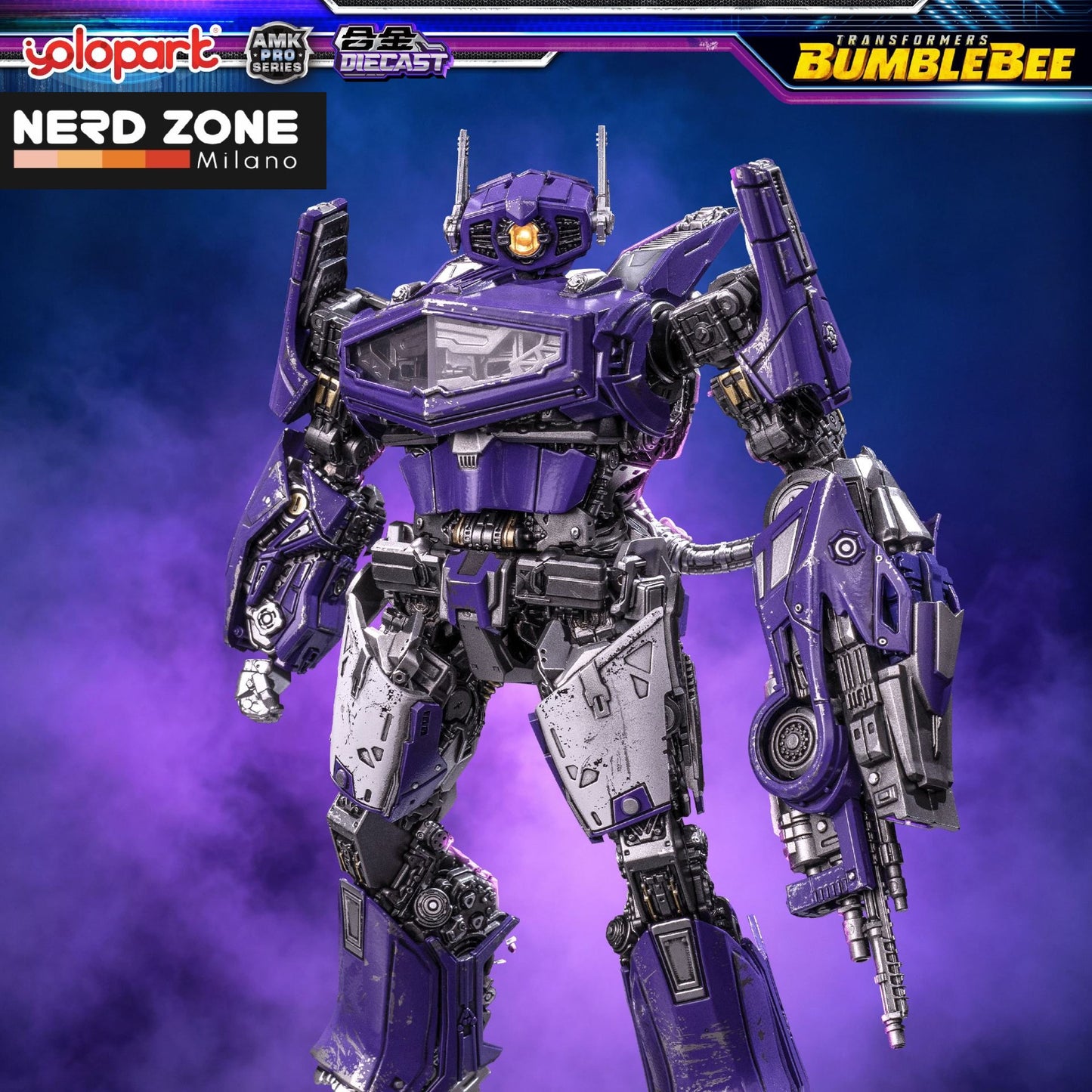 PRE ORDINE - YOLOPARK - Transformers Bumblebee Movie Amk Pro Shockwave Model Kit