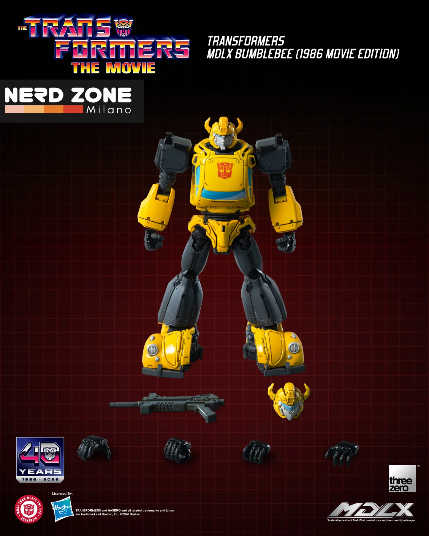 PRE ORDINE - THREEZERO - Transformers Mdlx Bumblebee 1986 Movie Edition Action Figure