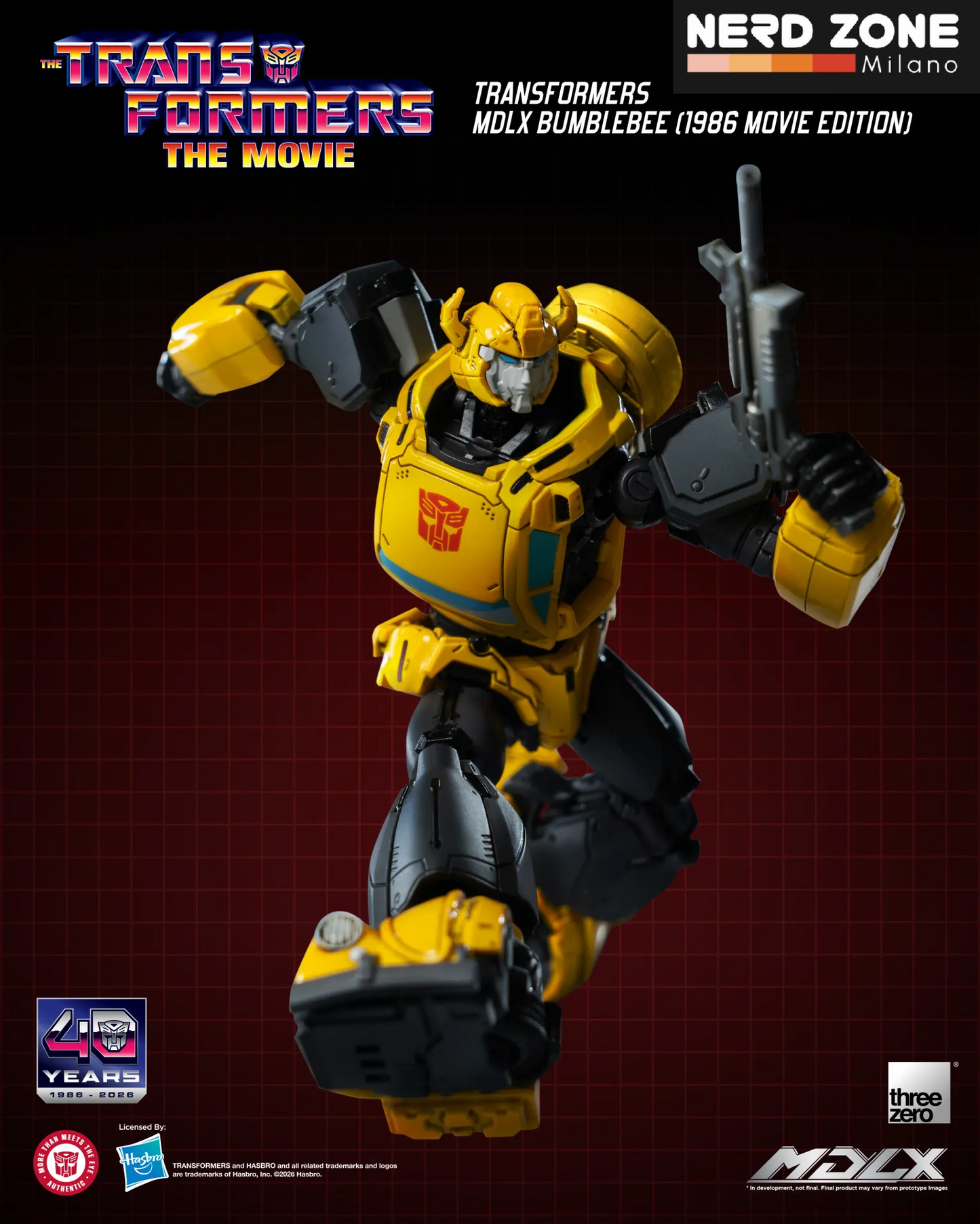 PRE ORDINE - THREEZERO - Transformers Mdlx Bumblebee 1986 Movie Edition Action Figure