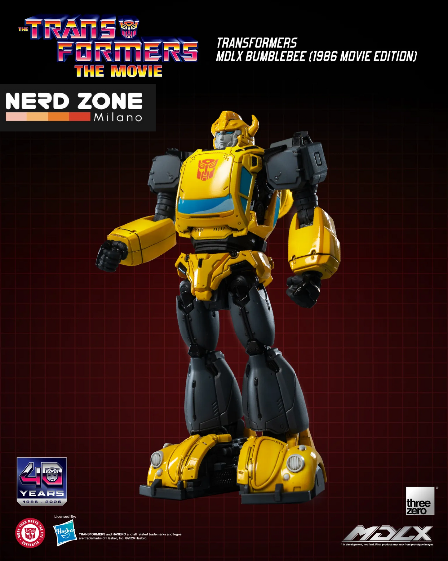 PRE ORDINE - THREEZERO - Transformers Mdlx Bumblebee 1986 Movie Edition Action Figure