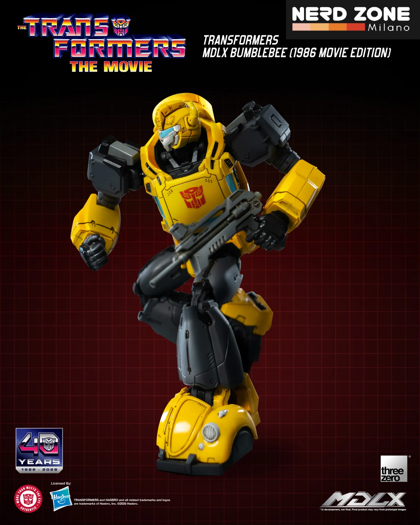 PRE ORDINE - THREEZERO - Transformers Mdlx Bumblebee 1986 Movie Edition Action Figure