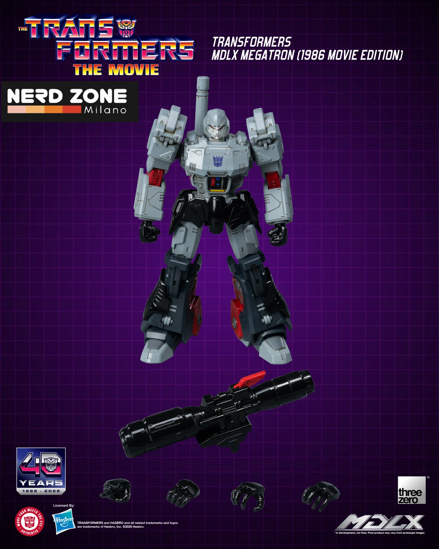 PRE ORDINE - THREEZERO - Transformers Mdlx Megatron 1986 Movie Edition Action Figure