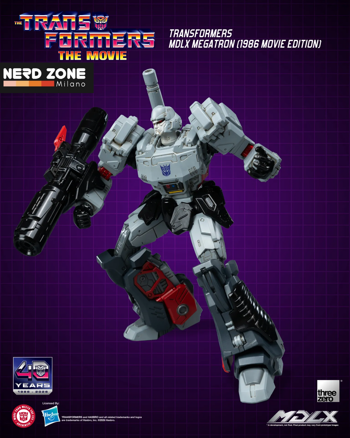 PRE ORDINE - THREEZERO - Transformers Mdlx Megatron 1986 Movie Edition Action Figure
