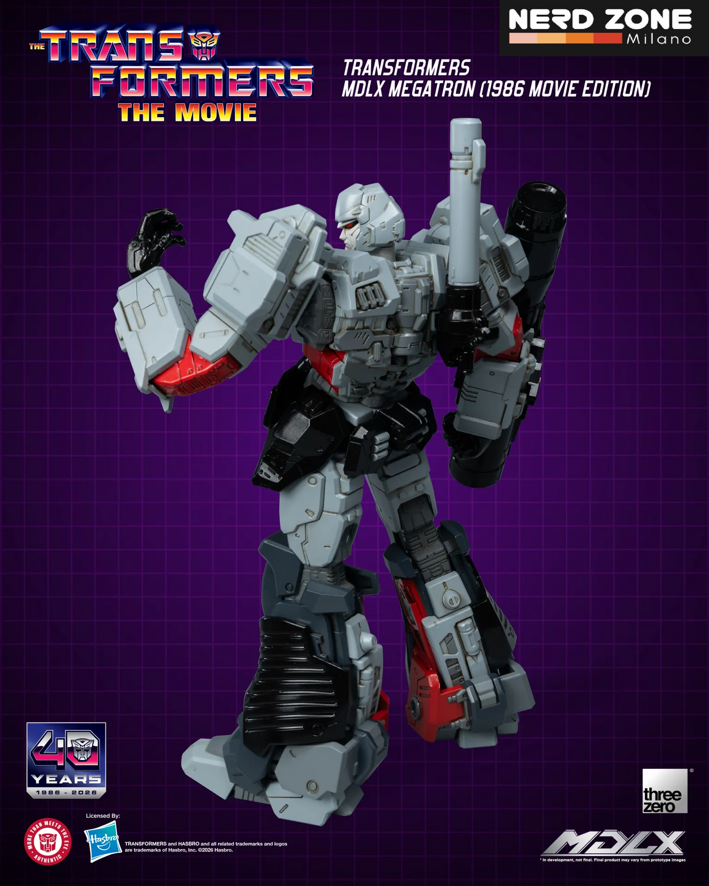 PRE ORDINE - THREEZERO - Transformers Mdlx Megatron 1986 Movie Edition Action Figure