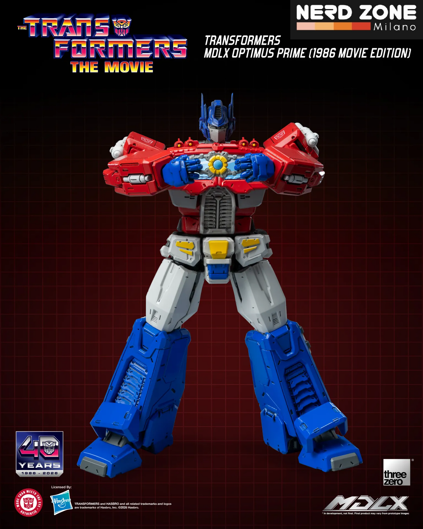 PRE ORDINE - THREEZERO - Transformers Mdlx Optimus Prime 1986 Movie Edition Action Figure