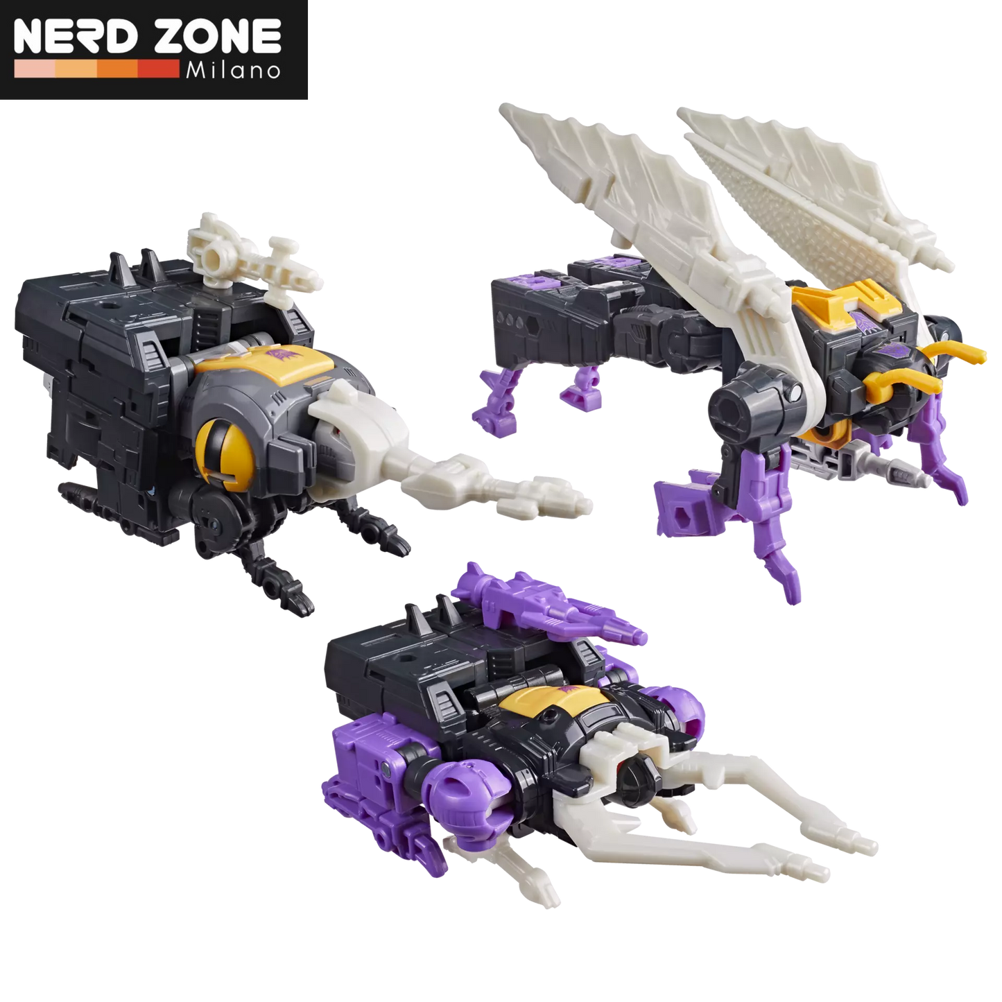 PRE ORDINE - HASBRO - Transformers The Movie Mtmte Insecticons Bombshell Shrapnel And Kickback Action Figures