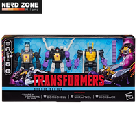 PRE ORDINE - HASBRO - Transformers The Movie Mtmte Insecticons Bombshell Shrapnel And Kickback Action Figures