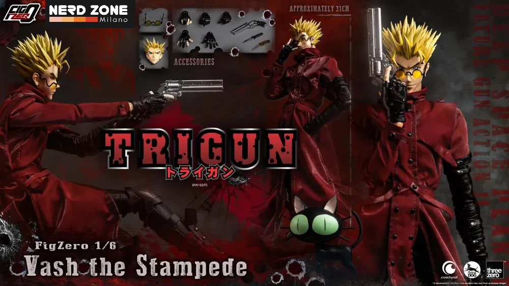 PRE ORDINE - THREEZERO - Trigun Vash The Stampade 1/6 Action Figure