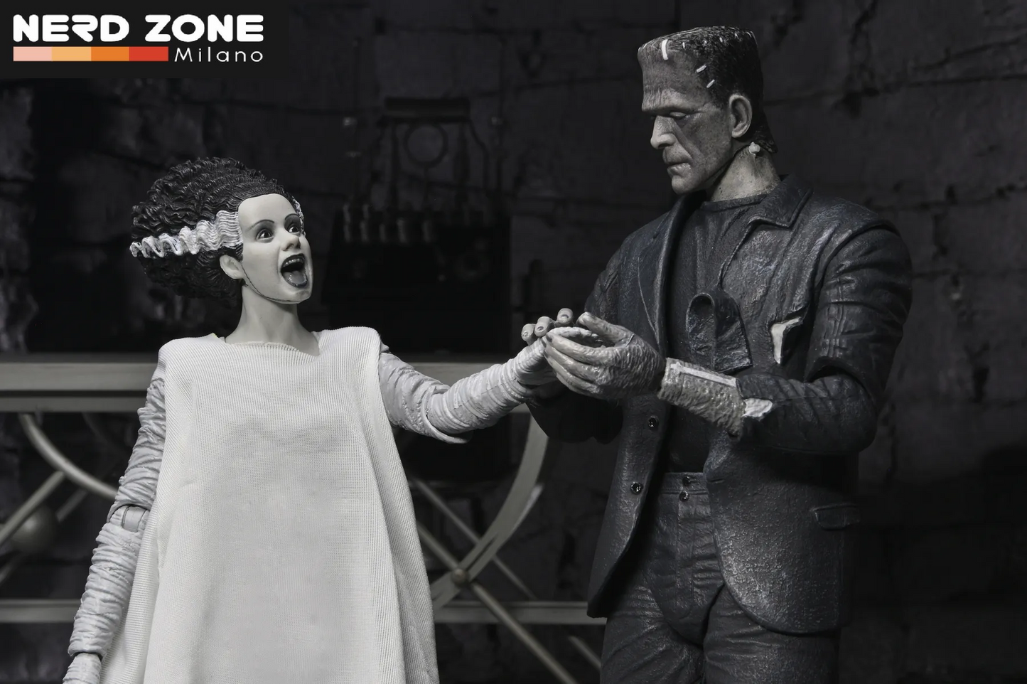 PRE ORDER - NECA - Universal Monsters Bride Of Frankenstein 90th Monster & His Mate B&w 2pack