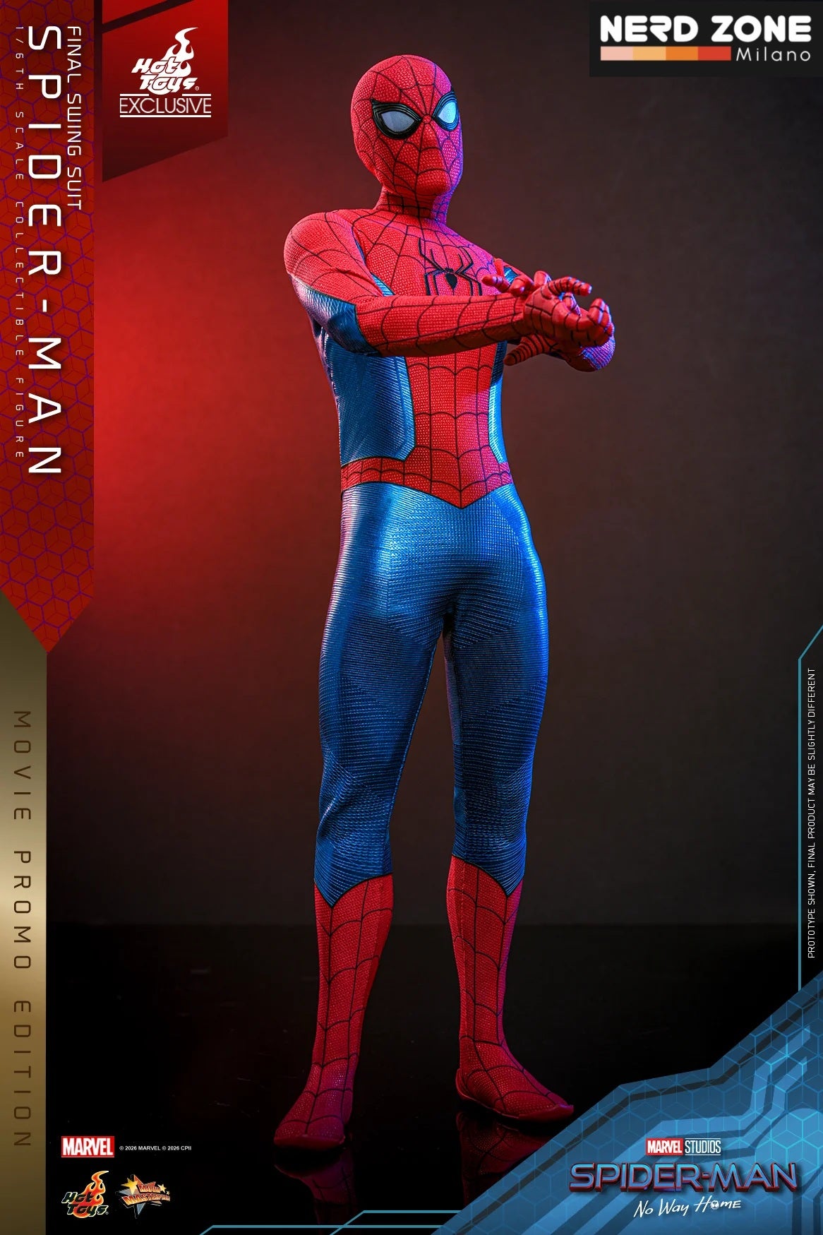 PRE ORDINE - HOT TOYS Spider-Man (Final Swing Suit) (Movie Promo Edition) Exclusive MMS862