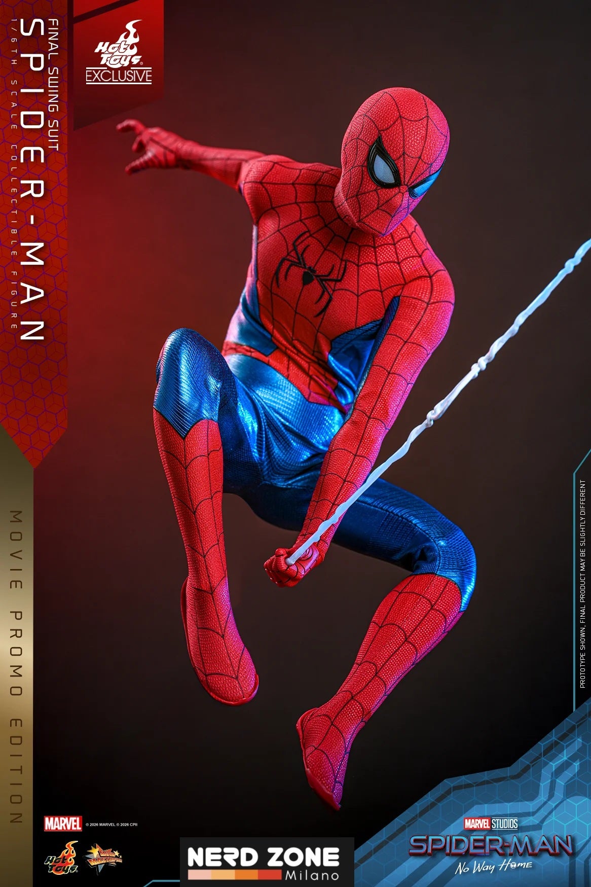 PRE ORDINE - HOT TOYS Spider-Man (Final Swing Suit) (Movie Promo Edition) Exclusive MMS862