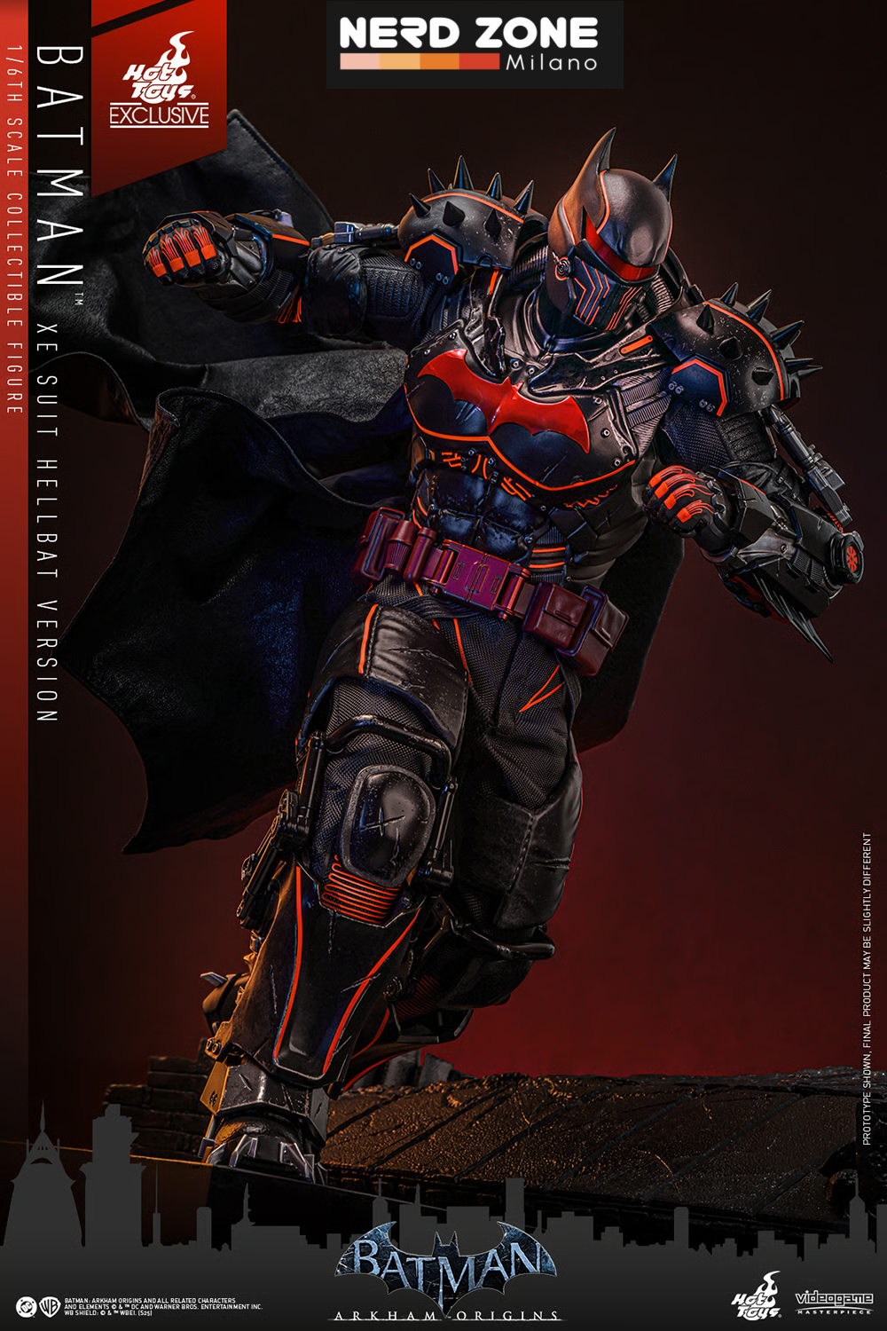 PRE ORDINE - Batman Arkham Origins 1/6 XE Suit Hellbat Version Hot Toys Exclusive 33 cm  VGM73