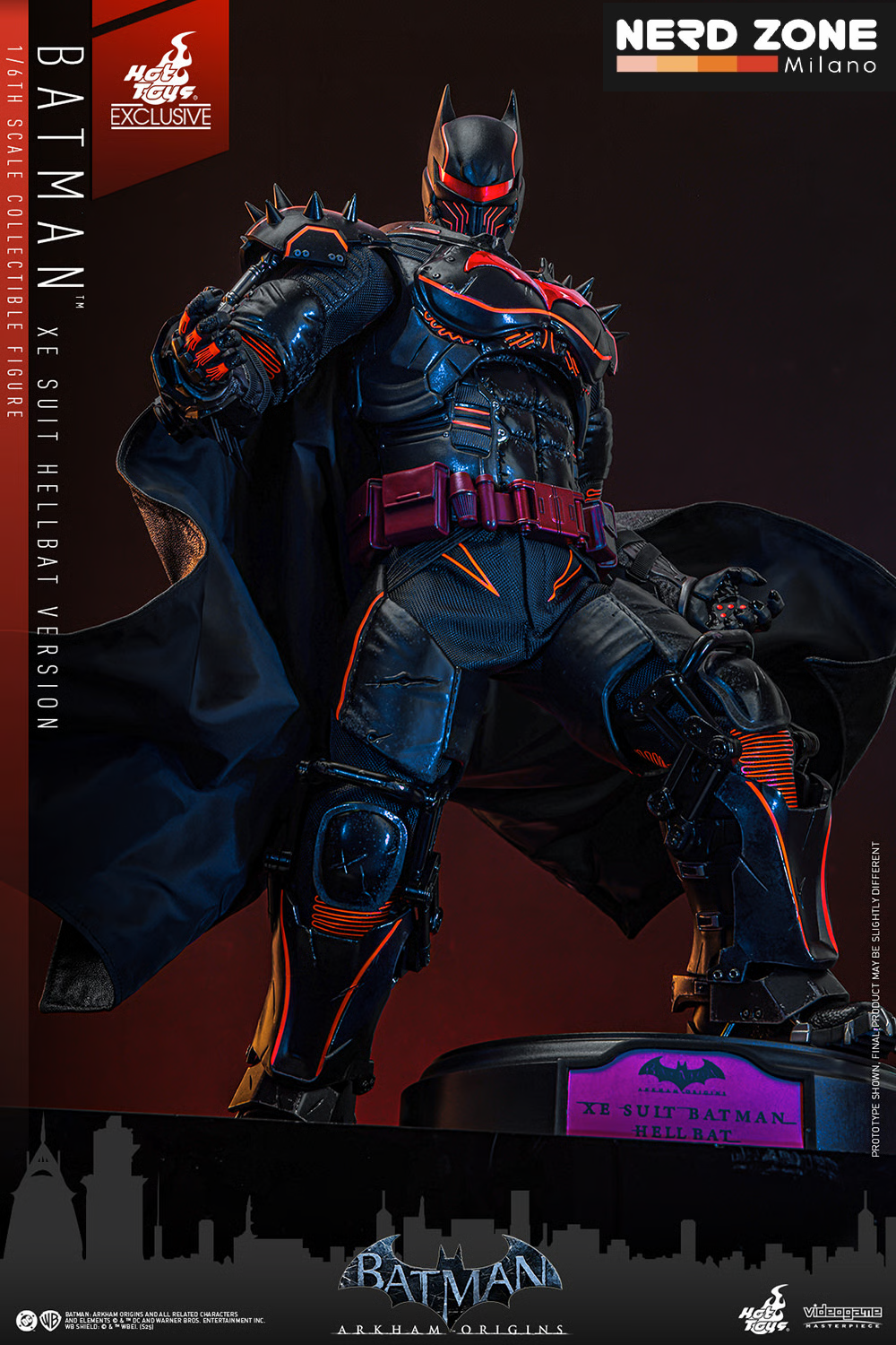 PRE ORDINE - Batman Arkham Origins 1/6 XE Suit Hellbat Version Hot Toys Exclusive 33 cm  VGM73