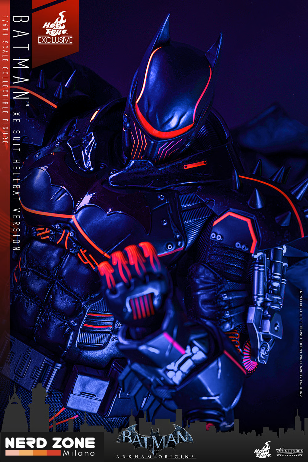 PRE ORDINE - Batman Arkham Origins 1/6 XE Suit Hellbat Version Hot Toys Exclusive 33 cm  VGM73