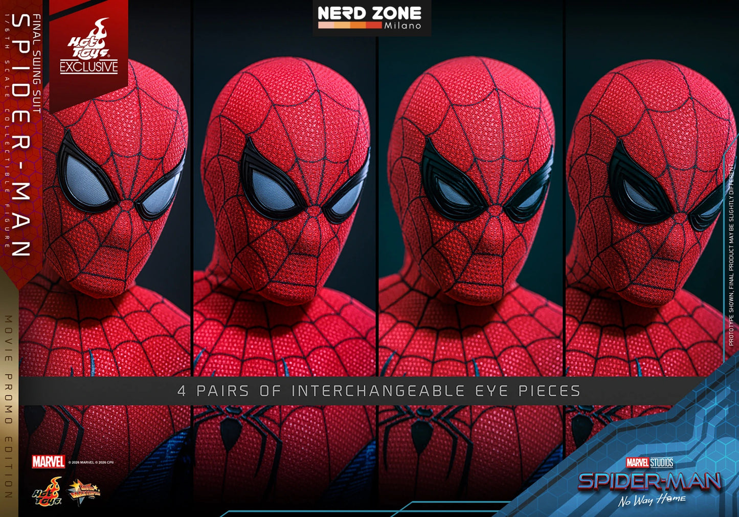 PRE ORDINE - HOT TOYS Spider-Man (Final Swing Suit) (Movie Promo Edition) Exclusive MMS862