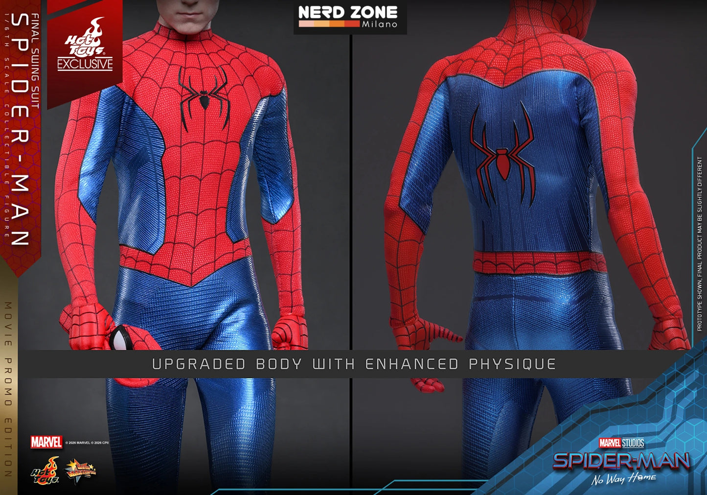 PRE ORDINE - HOT TOYS Spider-Man (Final Swing Suit) (Movie Promo Edition) Exclusive MMS862