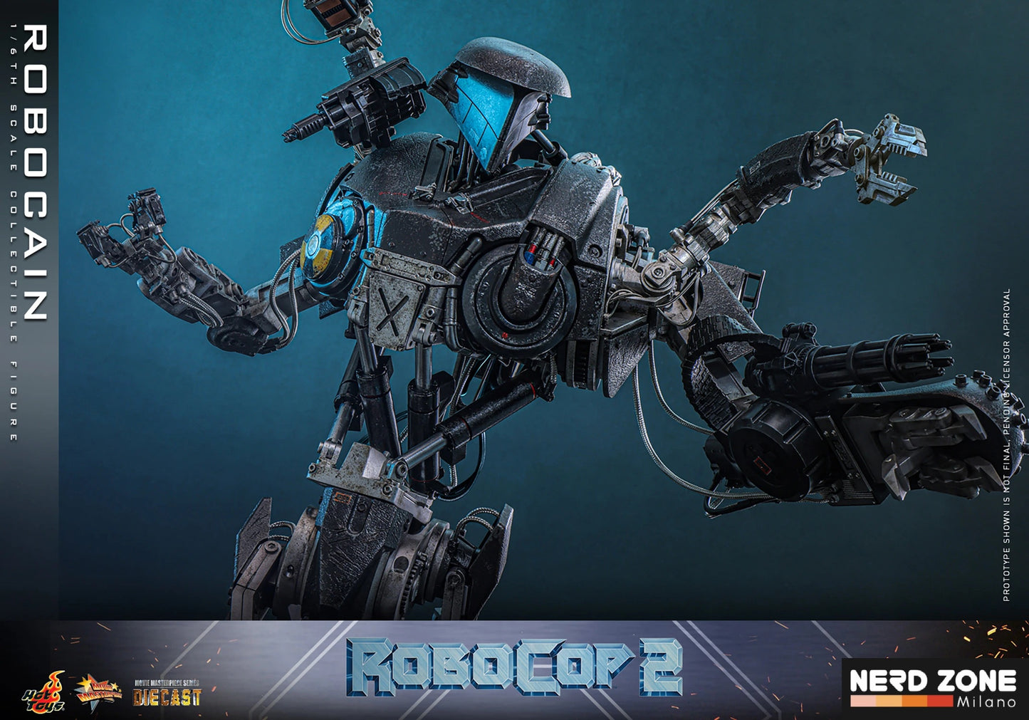 HOT TOYS - ROBOCOP 2 - Robocain 1/6 Scale Figure DIECAST (MMS828D75)