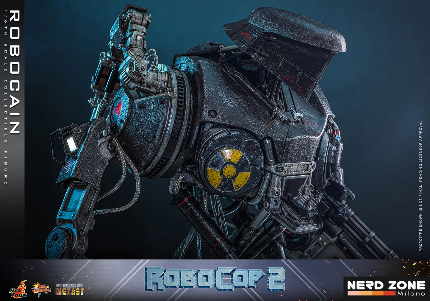 HOT TOYS - ROBOCOP 2 - Robocain 1/6 Scale Figure DIECAST (MMS828D75)