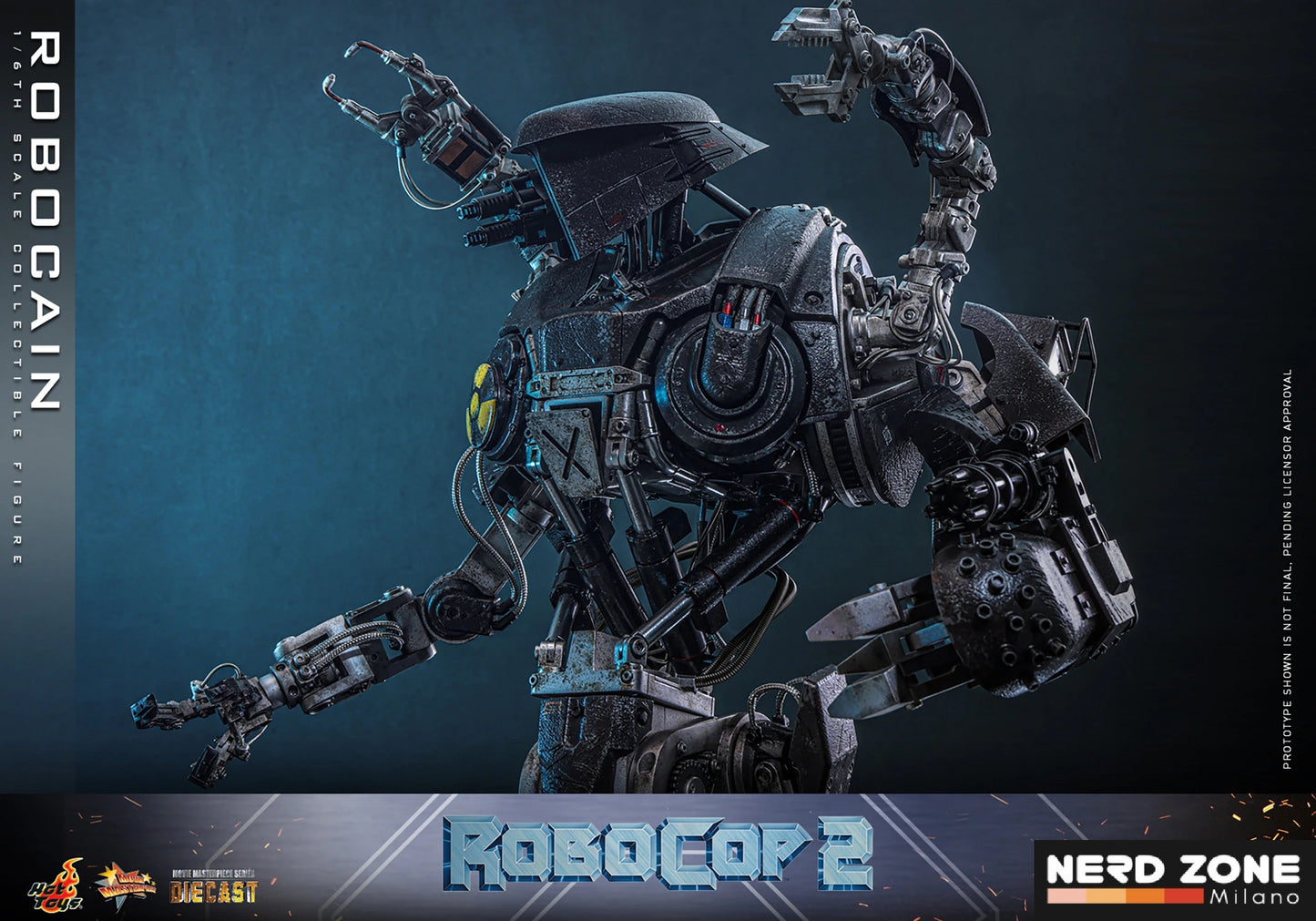 HOT TOYS - ROBOCOP 2 - Robocain 1/6 Scale Figure DIECAST (MMS828D75)