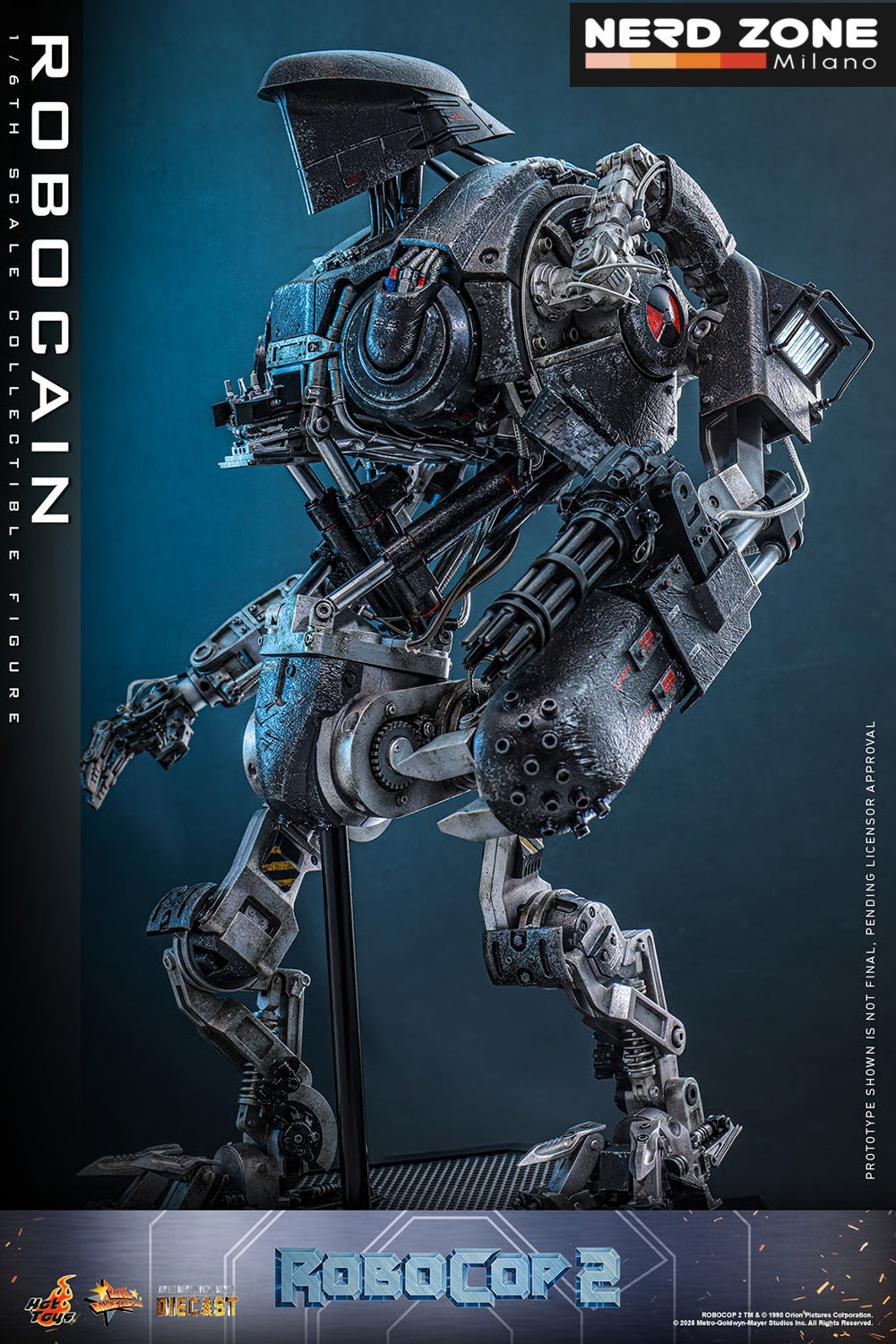 HOT TOYS - ROBOCOP 2 - Robocain 1/6 Scale Figure DIECAST (MMS828D75)