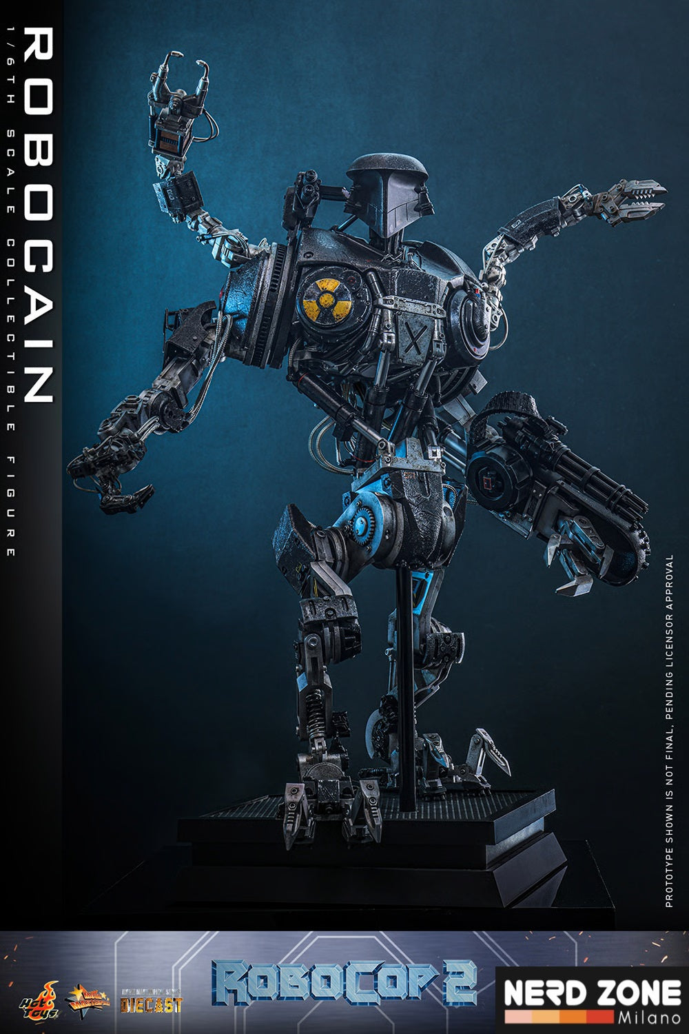 HOT TOYS - ROBOCOP 2 - Robocain 1/6 Scale Figure DIECAST (MMS828D75)