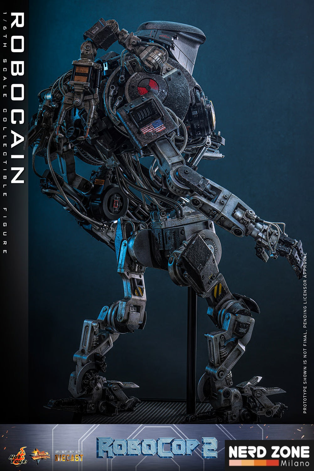 HOT TOYS - ROBOCOP 2 - Robocain 1/6 Scale Figure DIECAST (MMS828D75)