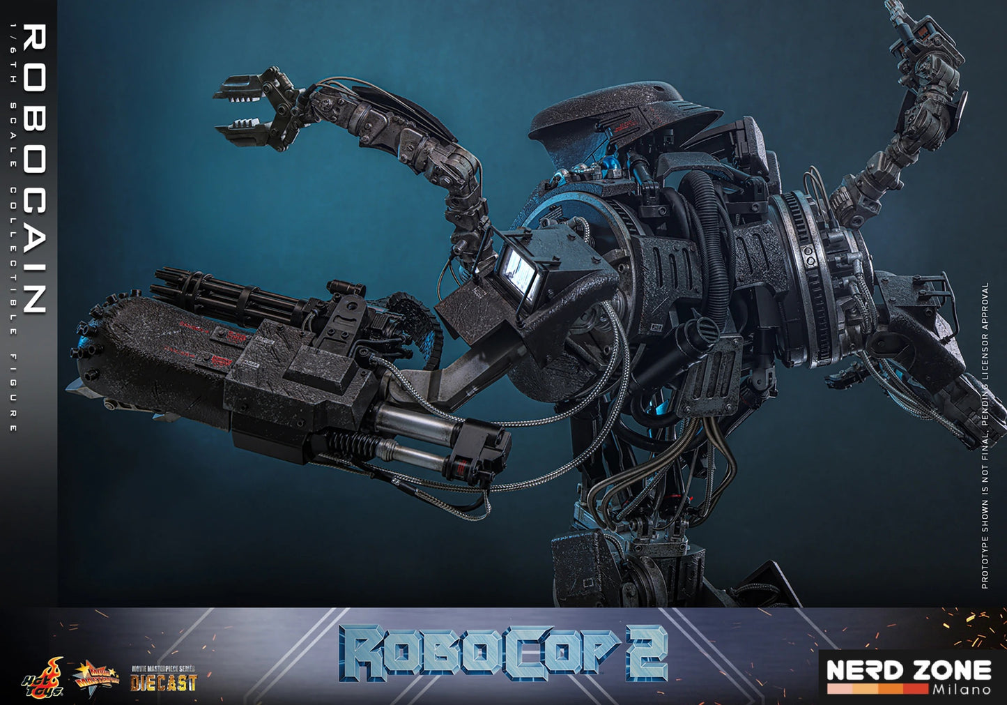 HOT TOYS - ROBOCOP 2 - Robocain 1/6 Scale Figure DIECAST (MMS828D75)