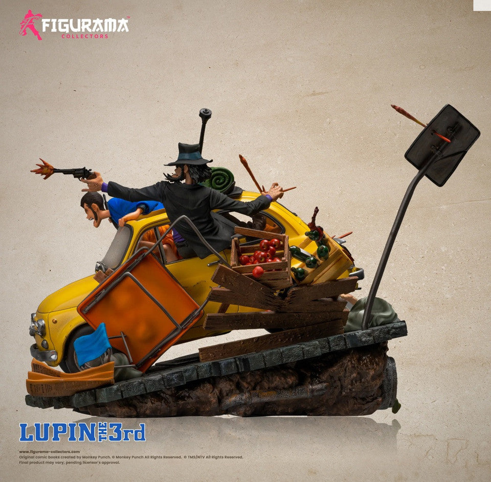 FIGURAMA COLLECTOR - Lupin III Elite Diorama Statua Lupin, Jigen e Fujiko 31 Cm 1/8