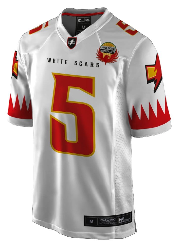 Warhammer 40,000 Sports Jersey Shirt White Scar