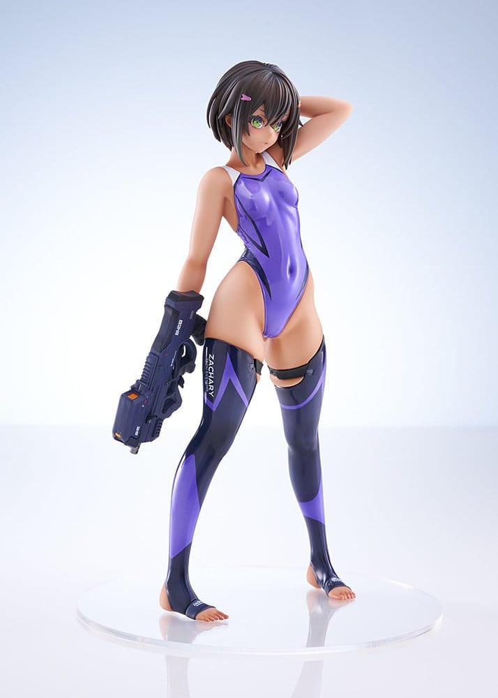 PRE ORDINE - Arms Note PVC Figure 1/7 Buchou-chan of the Swimming Club Purple Swimsuit Ver. 22 cm