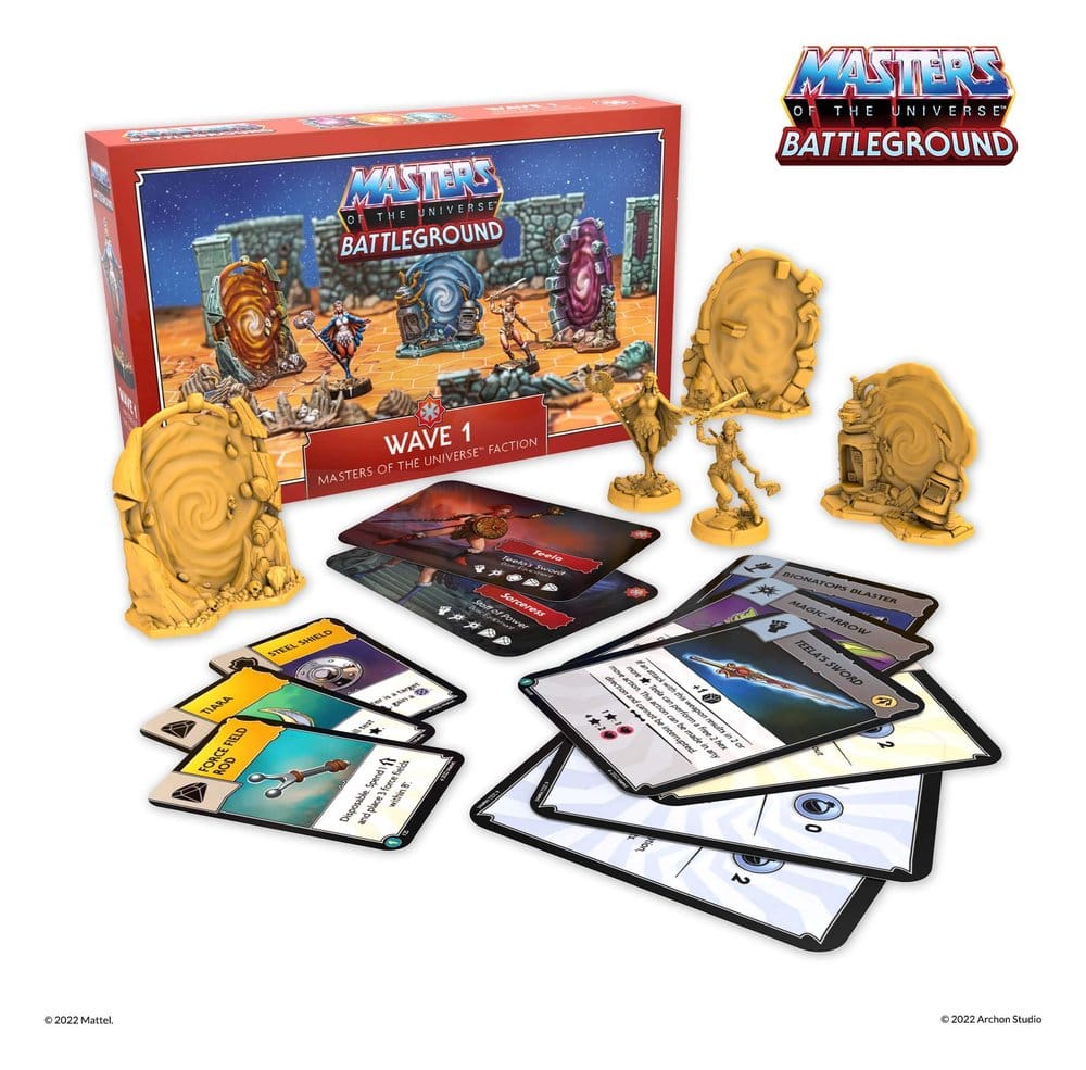 PRE ORDINE - Masters of the Universe: Battleground Miniatures Game Wave 1: Masters of the Universe Faction *French Version*