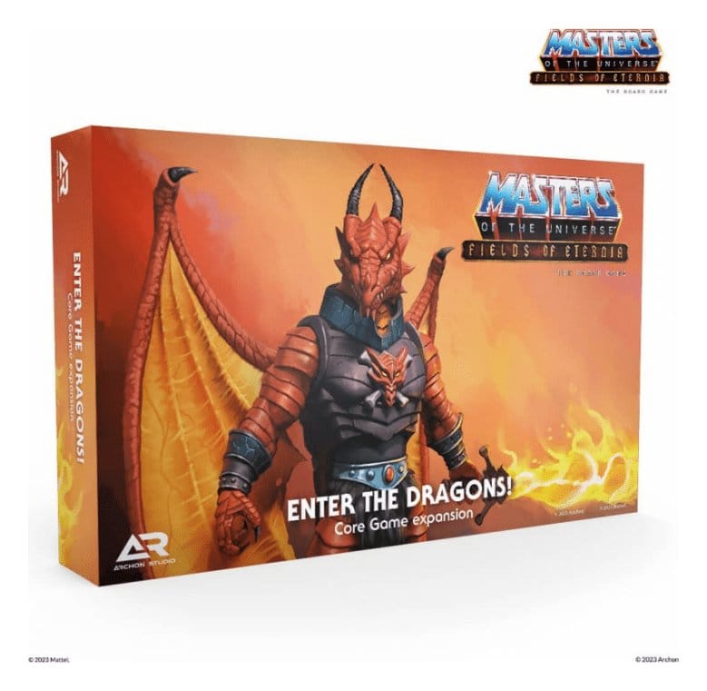 PRE ORDINE - Masters of the Universe Board Game Expansion Fields of Eternia - Enter the Dragons! *French Version*