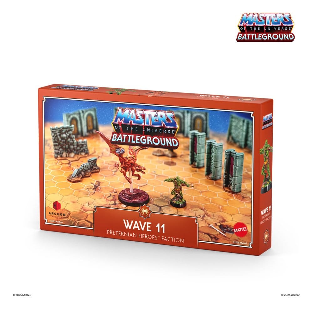 PRE ORDINE - Masters of the Universe: Battleground Miniatures Game Wave 11: Preternian Heroes Moss Man / Turbodactyl *French Version*