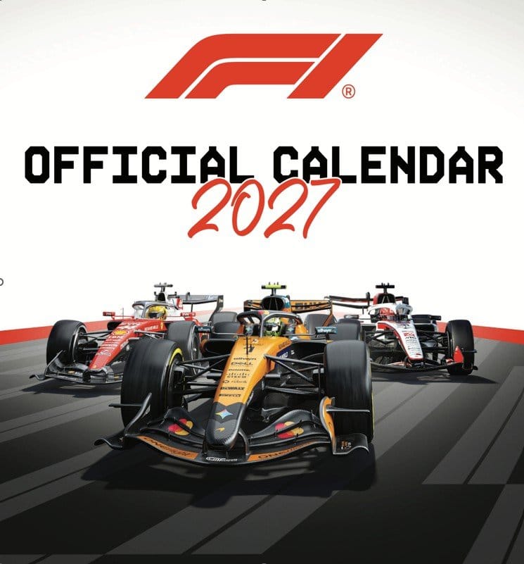 PRE ORDINE - Formula 1 Official Calendar 2027 30 x 30 cm