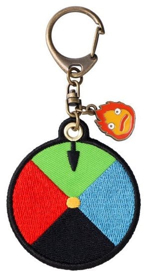PRE ORDINE - Howl's Moving Castle Embroidery Keychain Magic colour disc