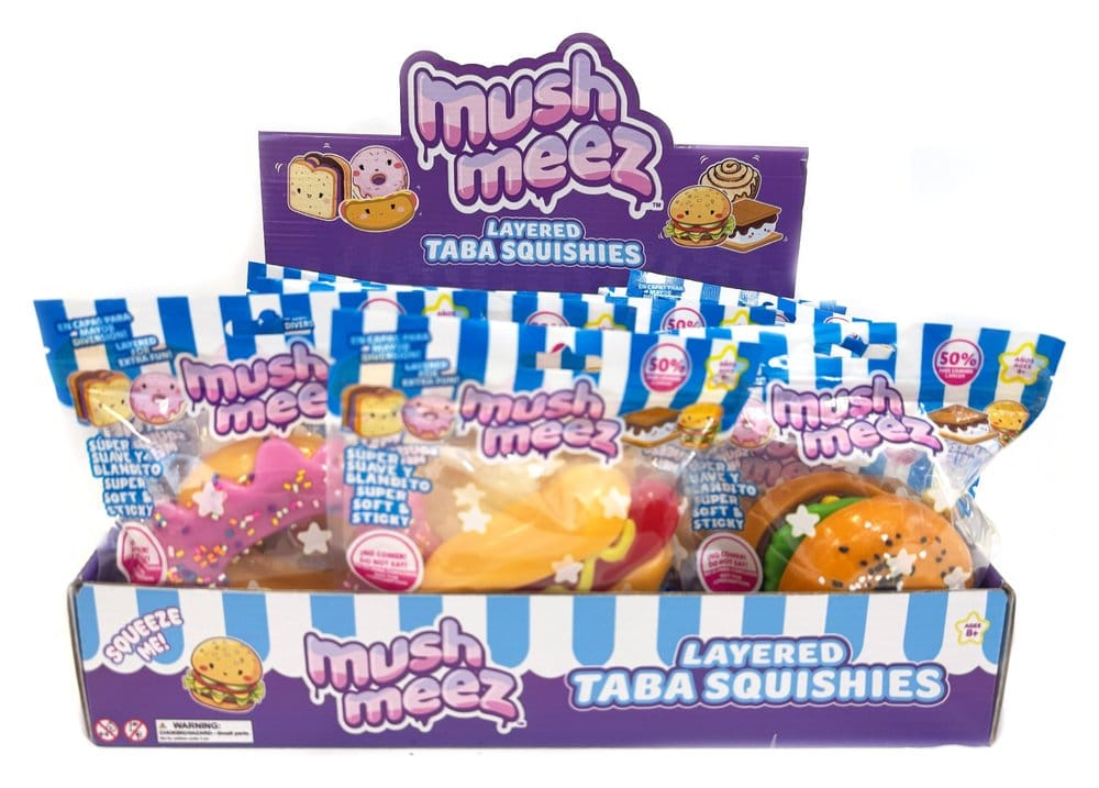 PRE ORDINE - Mushmeez Squeeze Figures Core Taba 18 cm  Display (24)