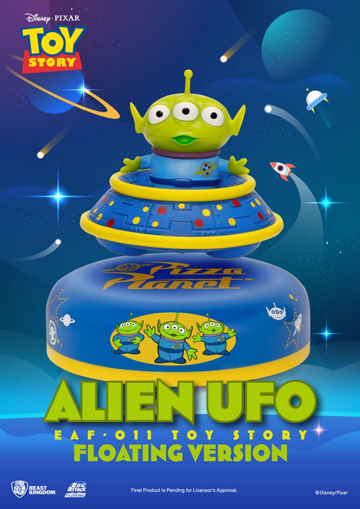 PRE ORDINE - Toy Story Egg Attack Floating Model Alien UFO 6 cm