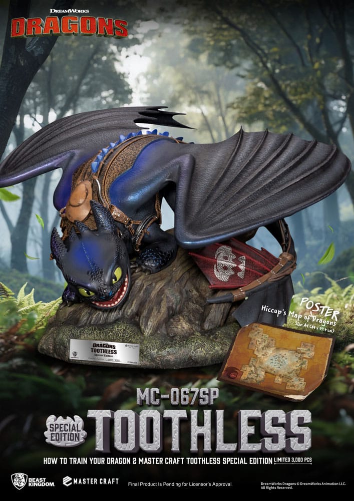 PRE ORDINE - How To Train Your Dragon 2 Master Craft Statue Toothless 38 cm